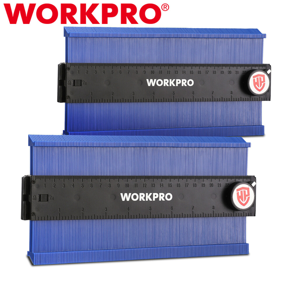 WORKPRO 2-PACK 10" Connectable Contour Gauge ABS plastic Duplicators with Lock