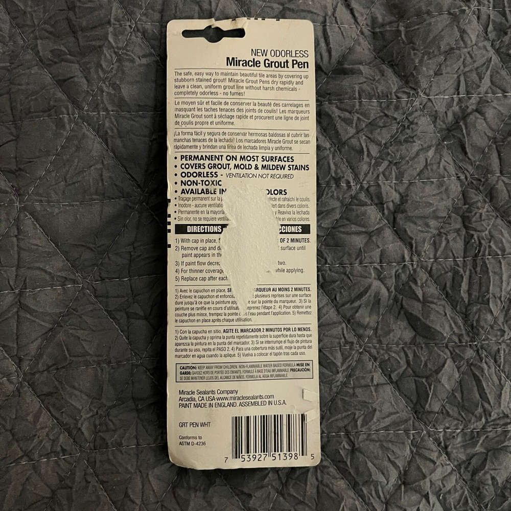 Enhance Miracle Grout Pen - White - NEW