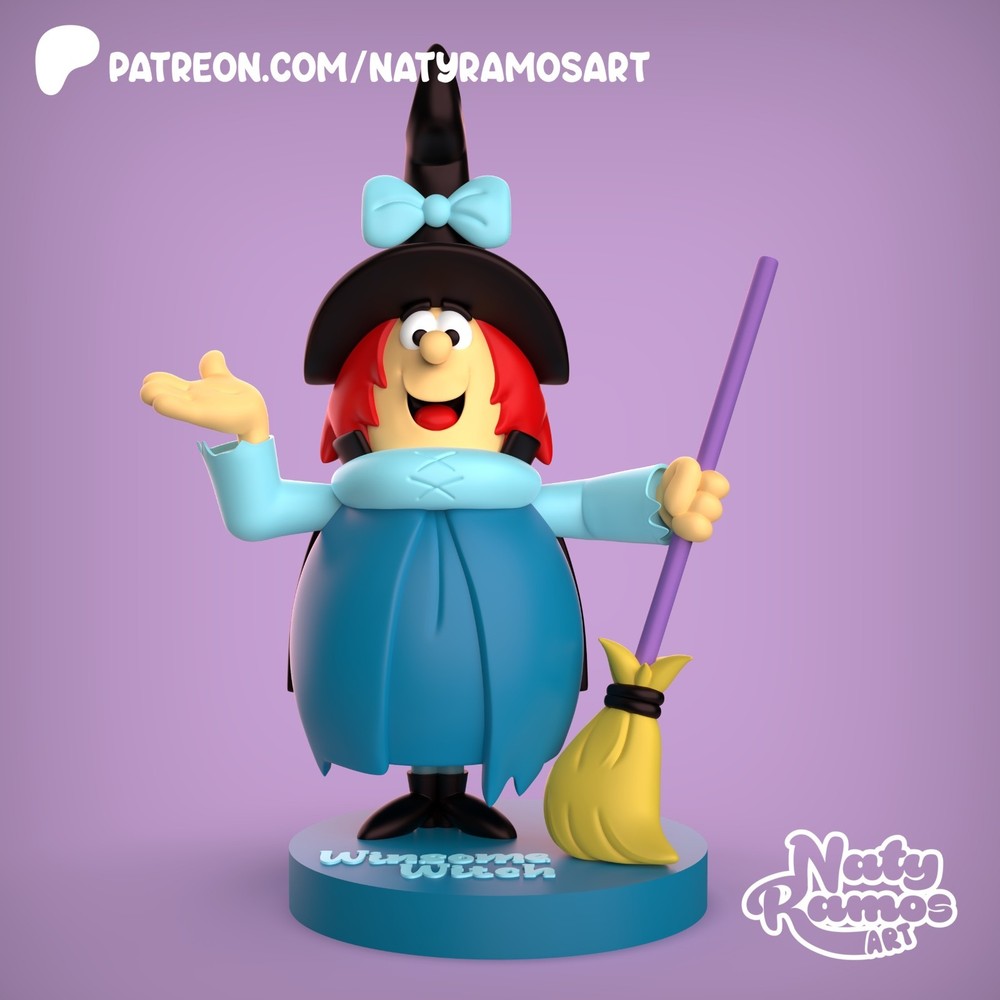 UNPAINTED Winsome Witch 3D Printed Model Kit NR