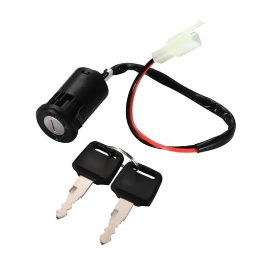 2 Wire Ignition Key Switch Lock Replacement for Electric Trike and Scooter