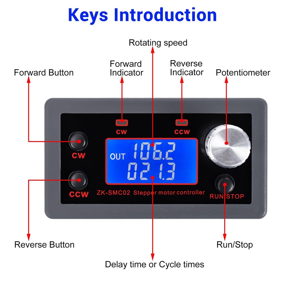 Stepper Motor Driver Controller Integrated Board Pulse Speed Angle Control