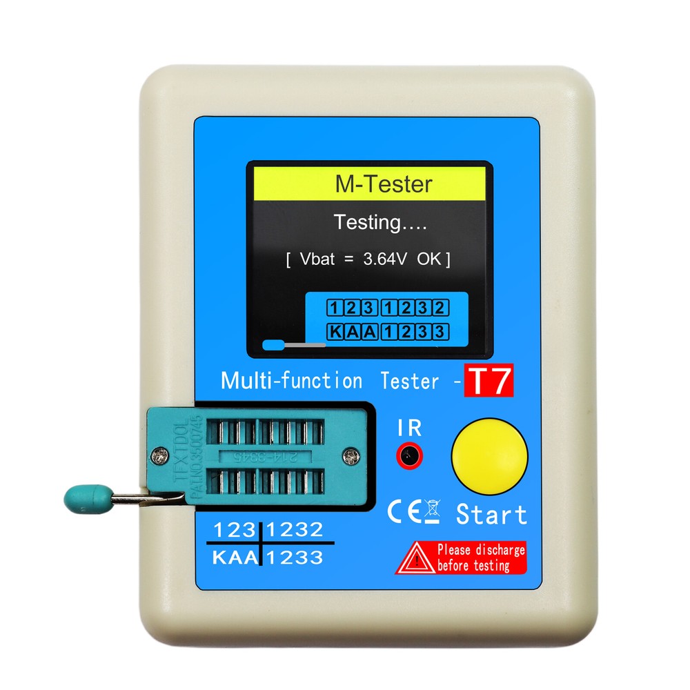 LCR-T7 Transistor Meter Capacitance Resistance Tester for Diode Triode Z7S9