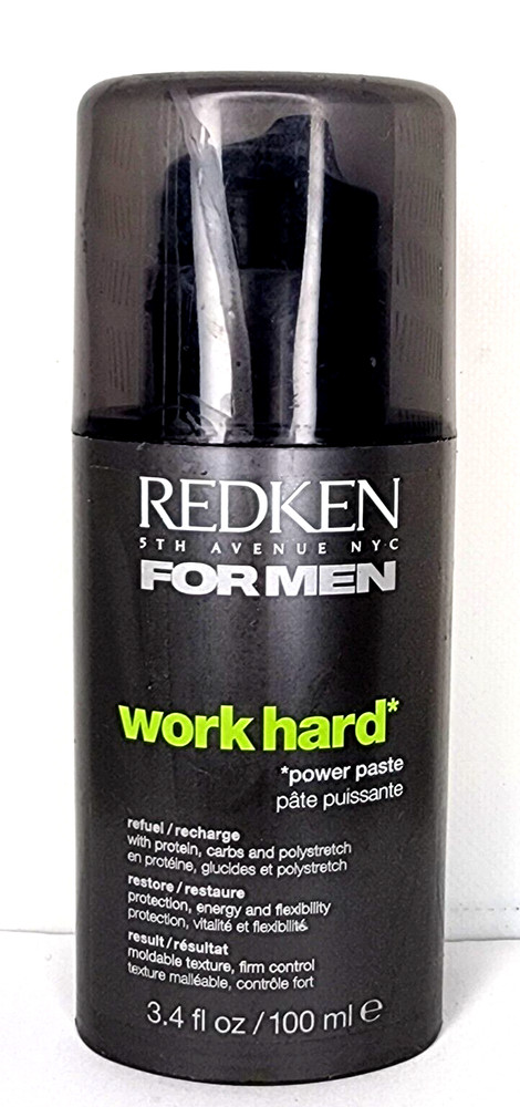 Redken for Men WORK HARD POWER PASTE Recharge 3.4 oz (549)