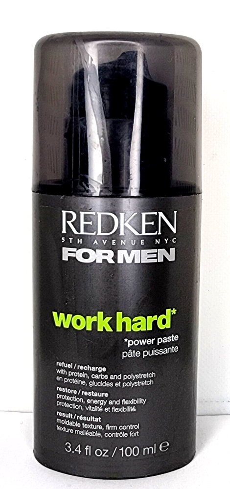 Redken for Men WORK HARD POWER PASTE Recharge 3.4 oz (549)