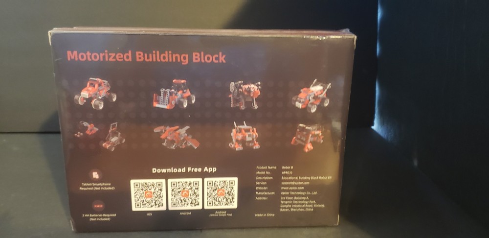 Apitor Robot B Coding Toy 240 Pieces 8-in-1 Mode