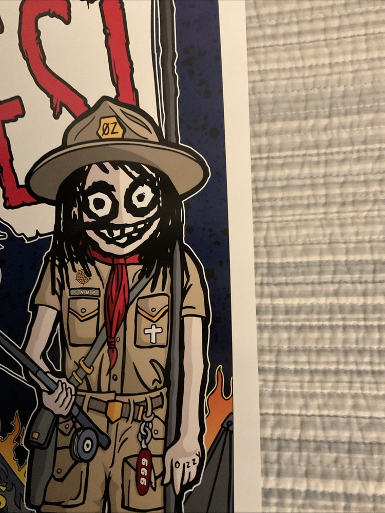 OZZY**OZZFEST 1999 POSTER**RARE BLACK SABBATH SLAYER ROB ZOMBIE