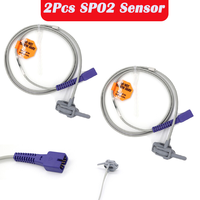 2Pc Used For  Oximax Pulse Oximeters SpO2 Sensor Neonate Wrap sensor DB9