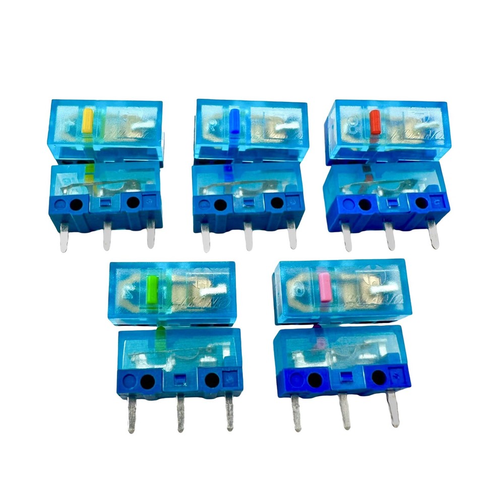 Huano Transparent Blue Mouse Micro-Switch 30-80m Clicks (4 Pcs)