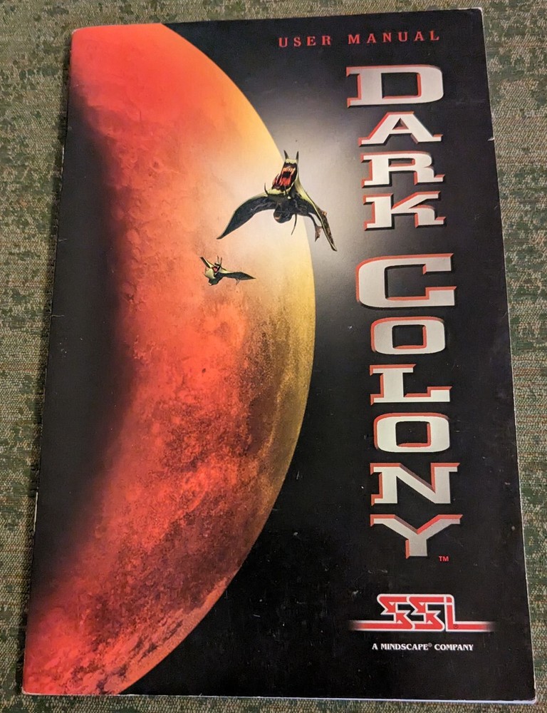 Dark Colony - ORIGINAL INSTRUCTION MANUAL ONLY - PC - NO GAME