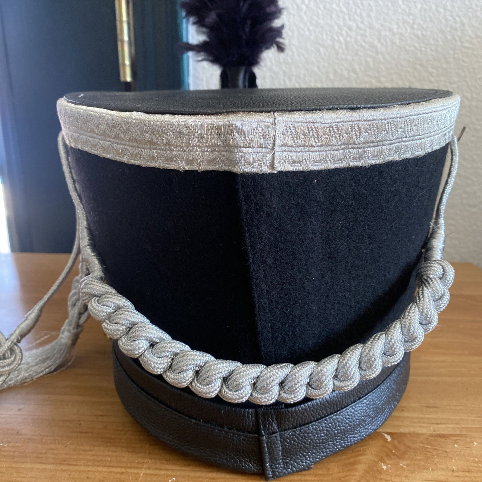 Handmade Wool Brunswicker Napoleonic Inspired Shako 59cm/23inch Replica Feather