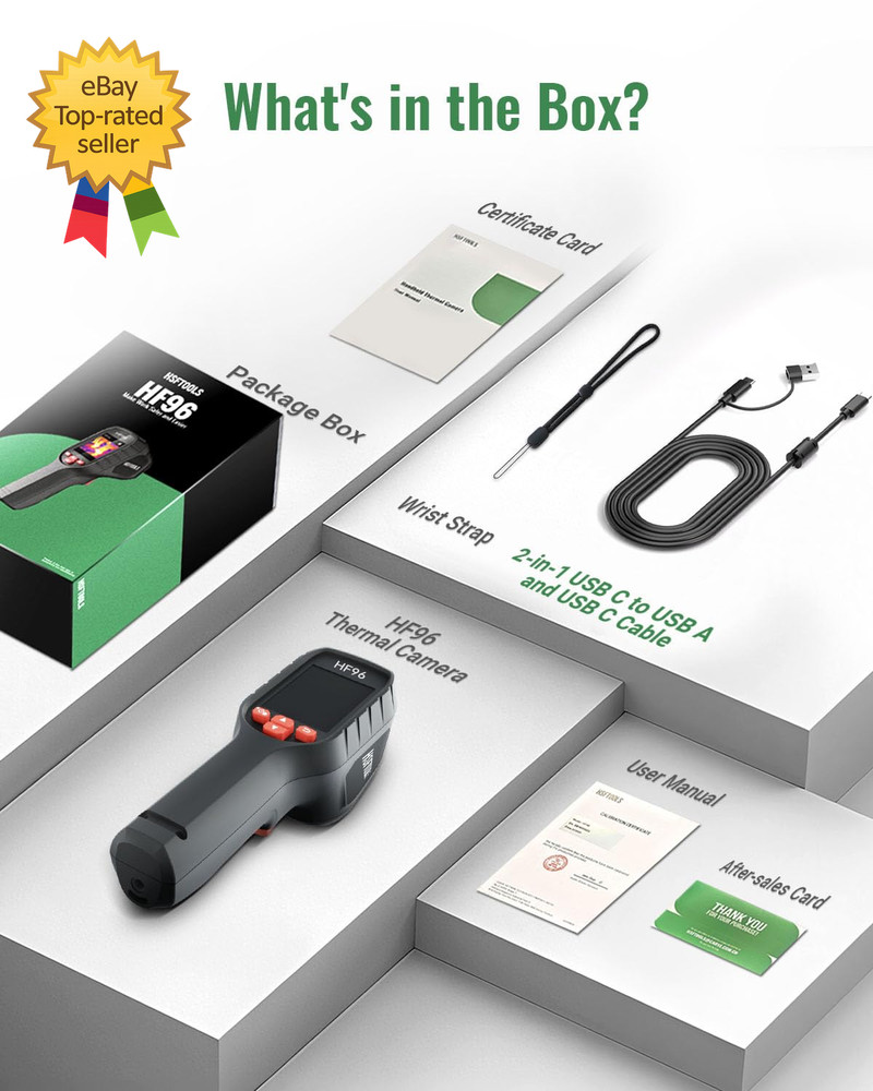 Thermal Imaging Camera 240x240 Super Resolution Laser Pointer 25Hz 11h Runtime