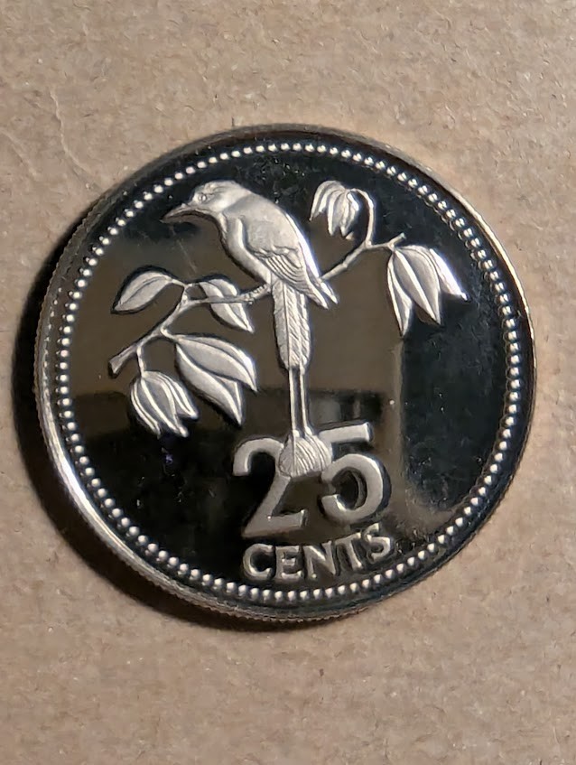 1979 Belize 25 Cents Proof