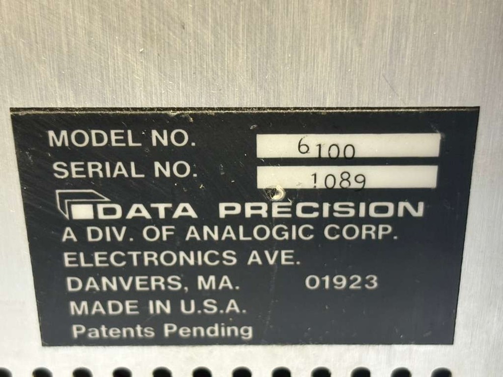 Analogic Data Precision Waveform Dynamic Signal Analyzer 6100 w/Digitizer 611-1