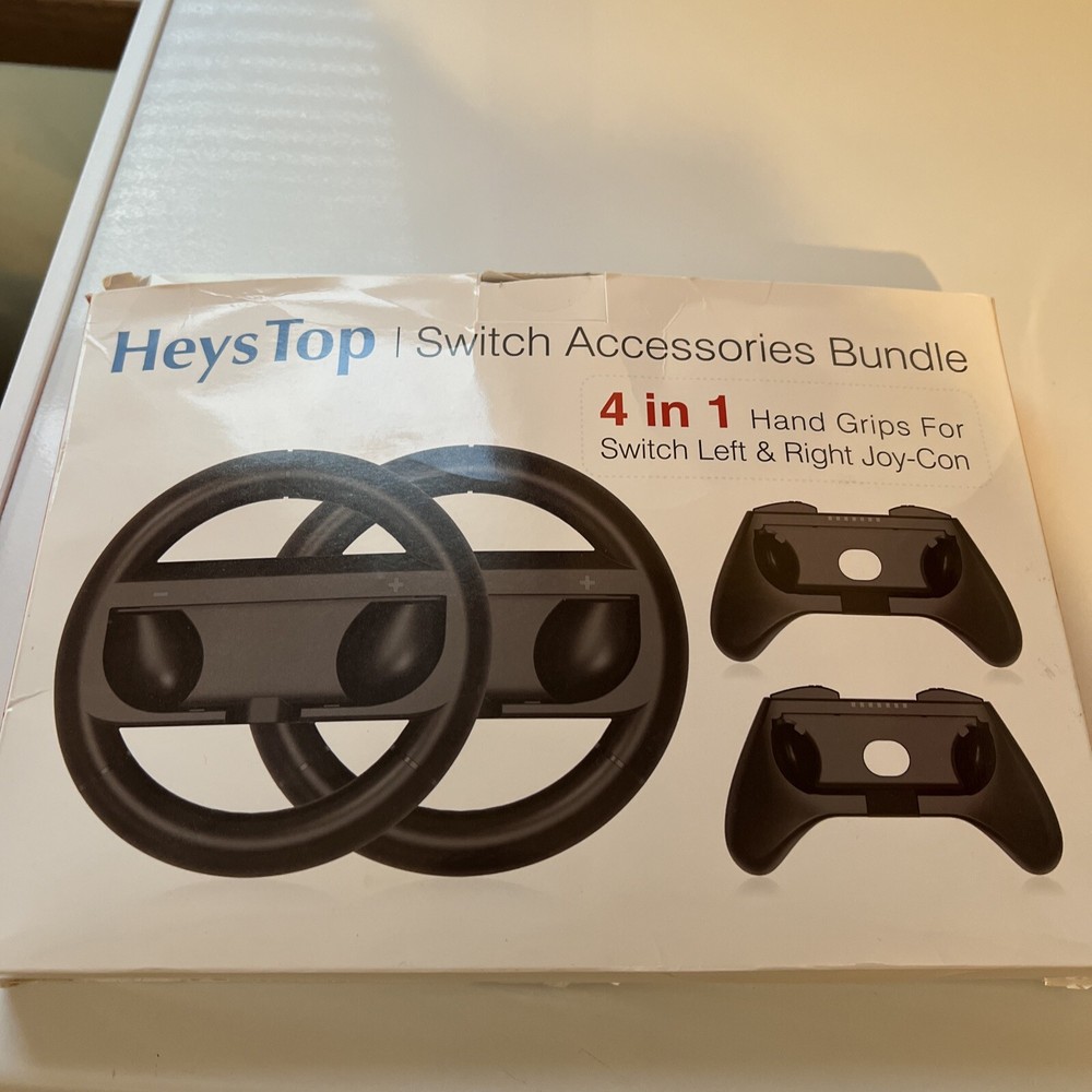 HeysTop Switch Accessories Bundle 4 in 1 Hand Grips for Switch Joycon New