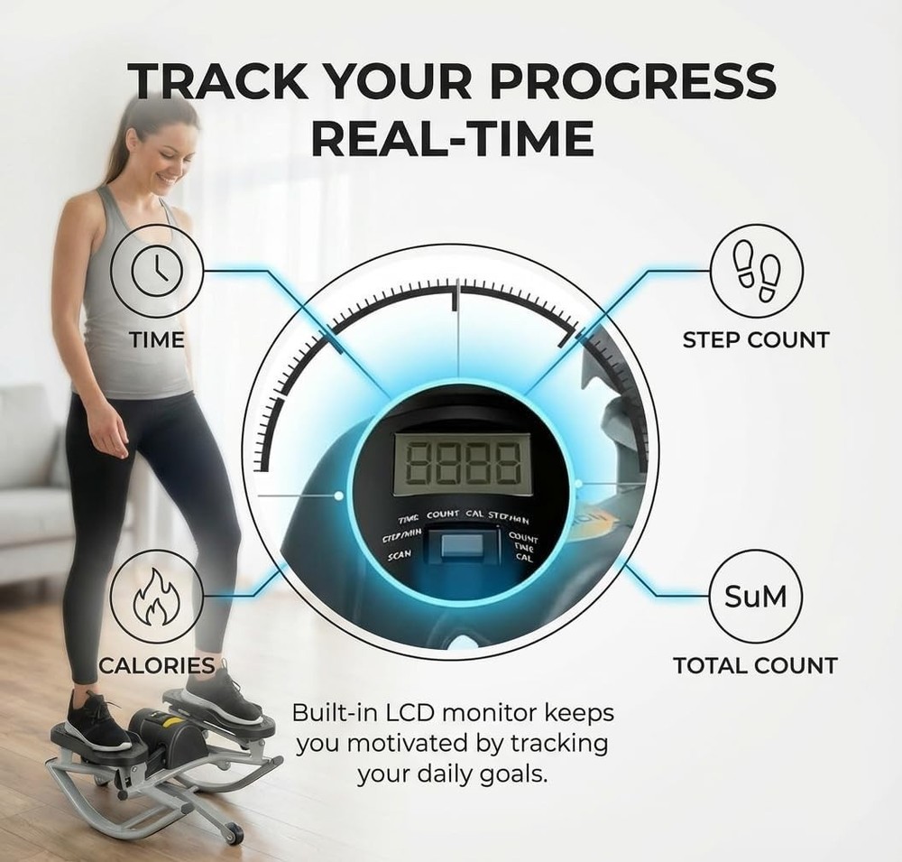 Stepper Workout Exercise Equipment for Legs Glutes Low-Shock