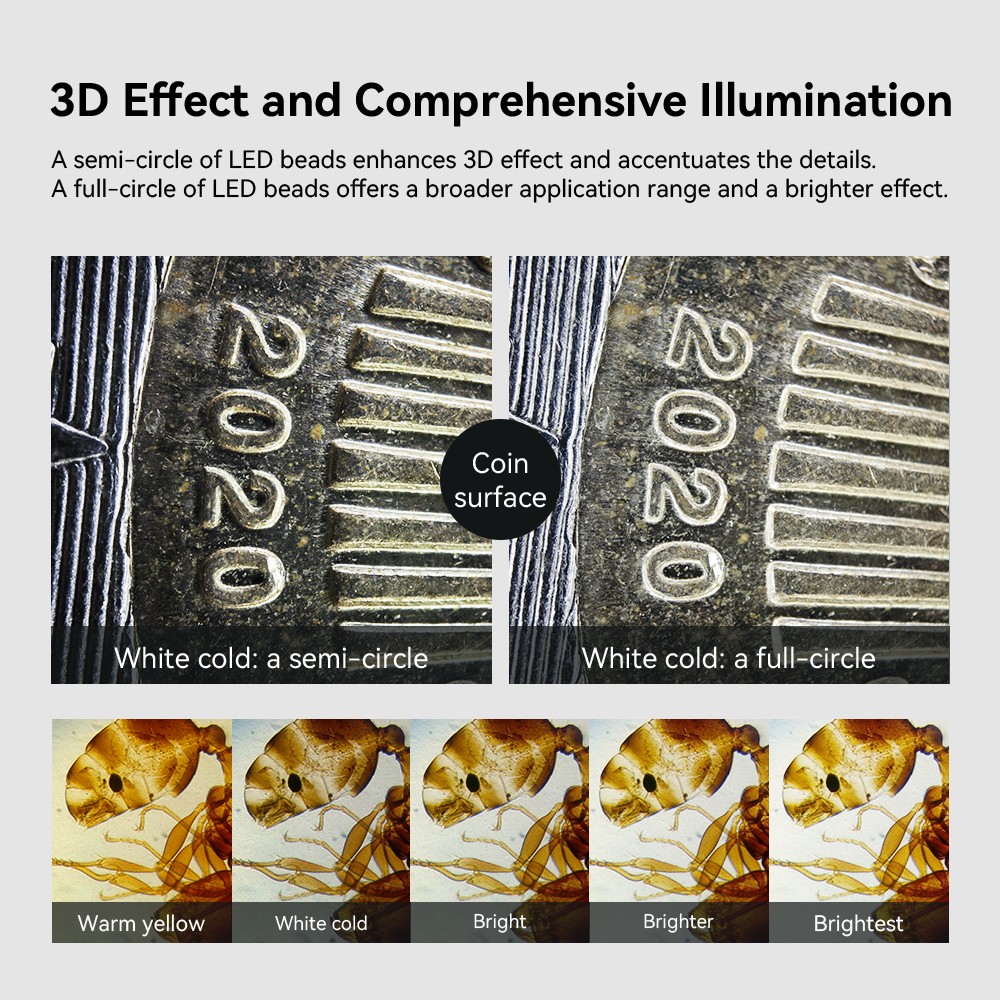 Apexel LED Microscope Set Featuring 150X Macro Lens for Enhanced Observation
