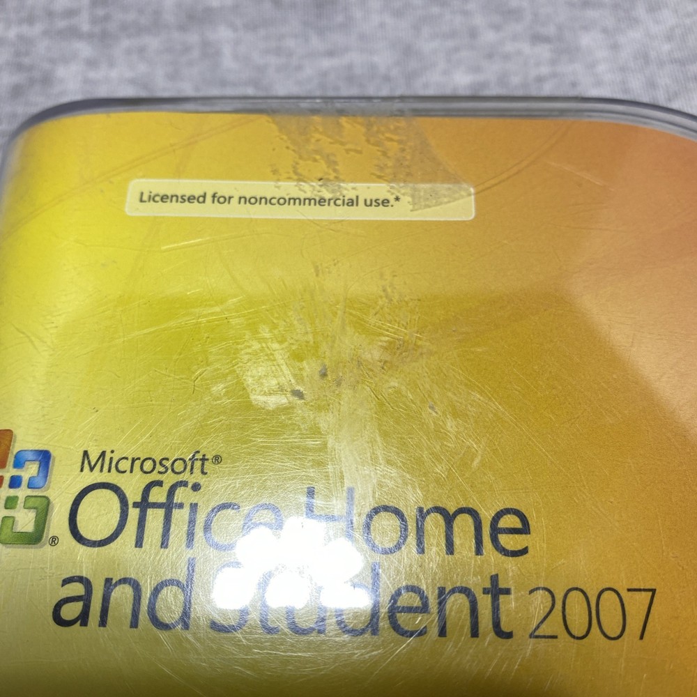 Microsoft Office Home Student 2007 CD Rom Product Key PC Windows Untested