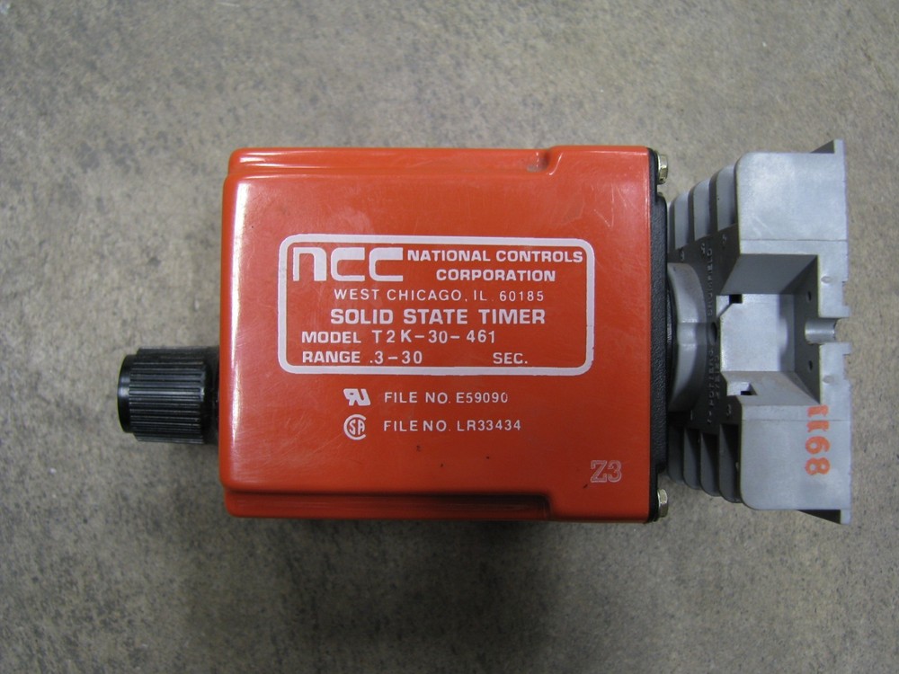 T2K-30-461 National Controls Solid State Timer with Socket
