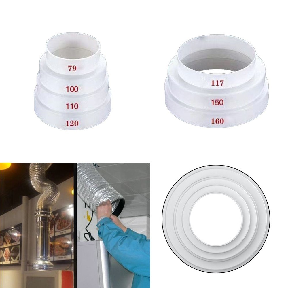 Versatile Reducing Jointer for Ventilation Duct Connections 80mm 160mm