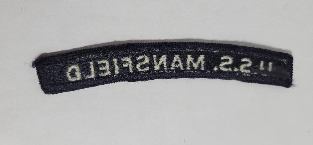 US Navy U.S.S. MANSFIELD Allen M. Sumner-Class Destroyer Arc Tab Segment Patch