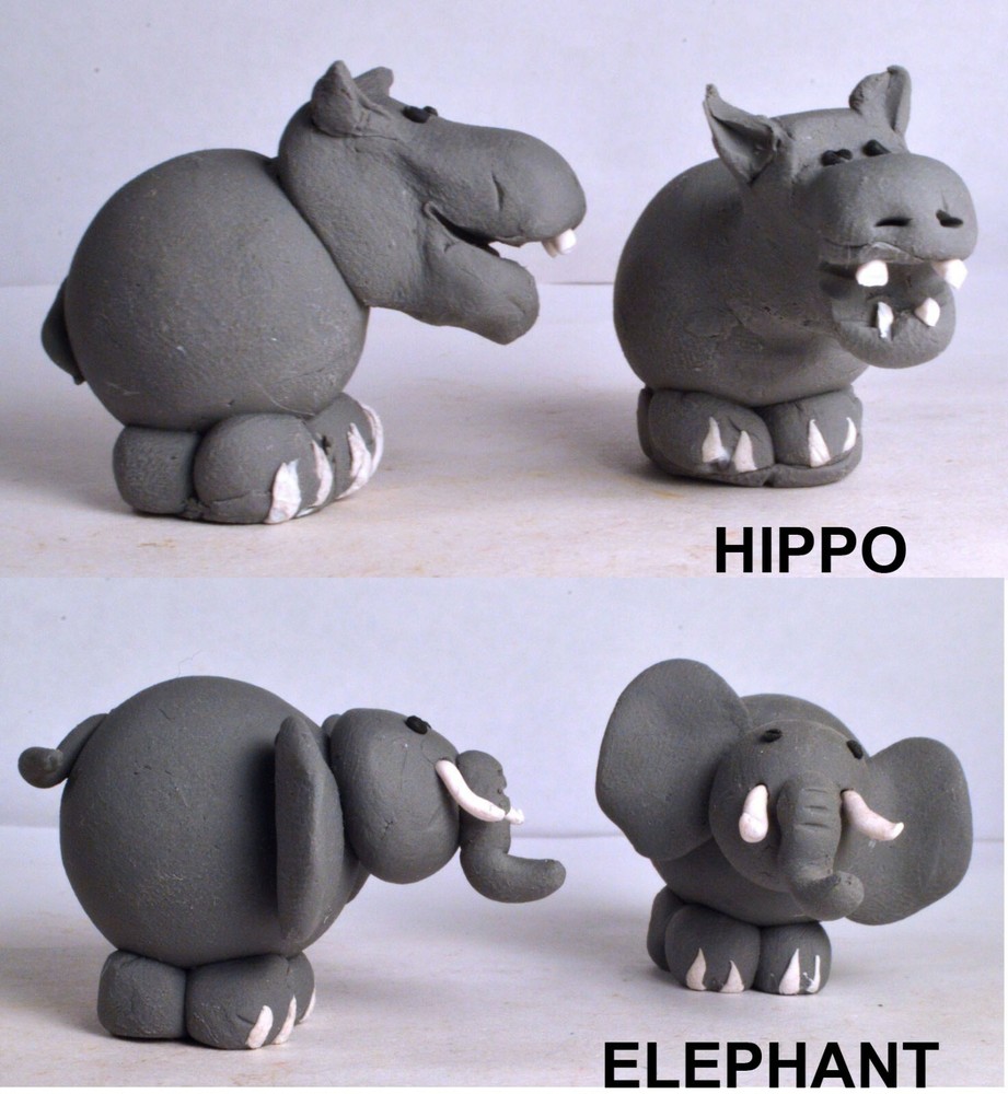 Assorted Miniature Clay Animals - Handmade [ONE ONLY]