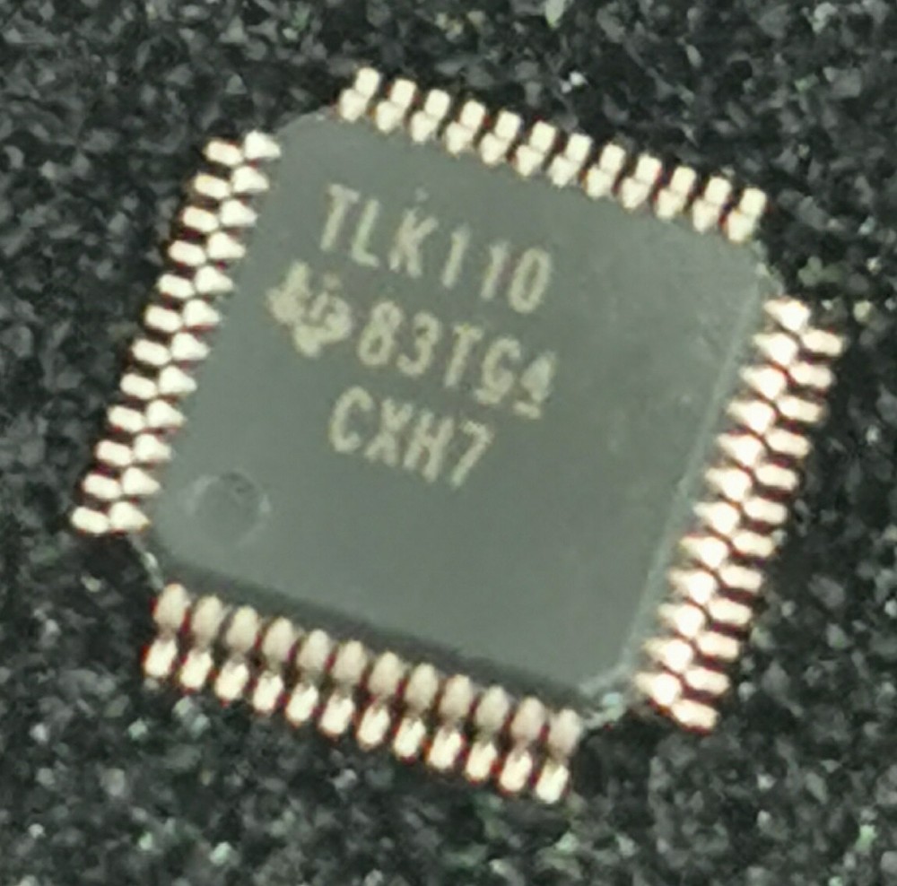 TLK110PTR   LQFP48, TI, 10/100Mbs Ethernet PHY