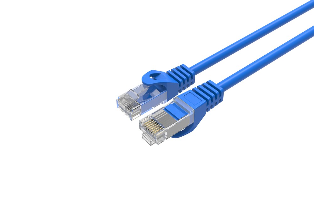 CAT6 Slim Ethernet Patch Cable Blue 15FT 25 PACK