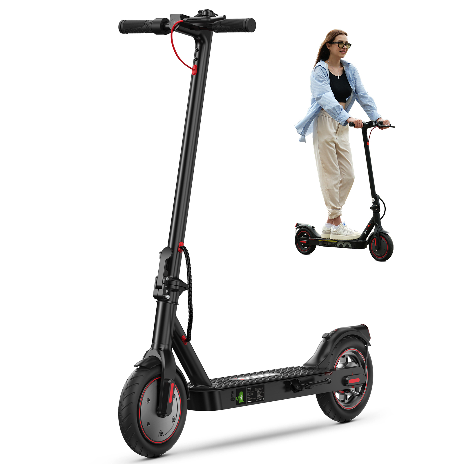 Portable Folding Electric Scooter 350W Long Range 20Km 3-Speed Modes E-Scooter