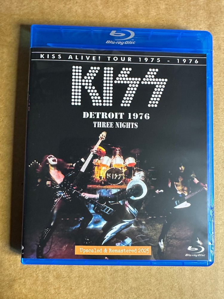 KISS - Live in Detroit 1976 Three Nites Remastered Blu-ray Ace Frehley Gene Paul