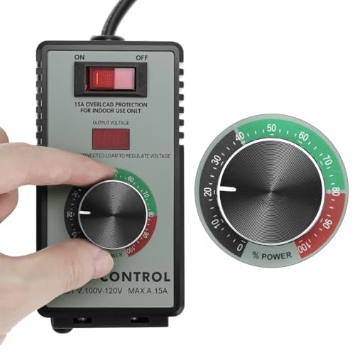 AC Motor Speed Controller,120V 15A 4000W Fan Speed Variable Speed Controller