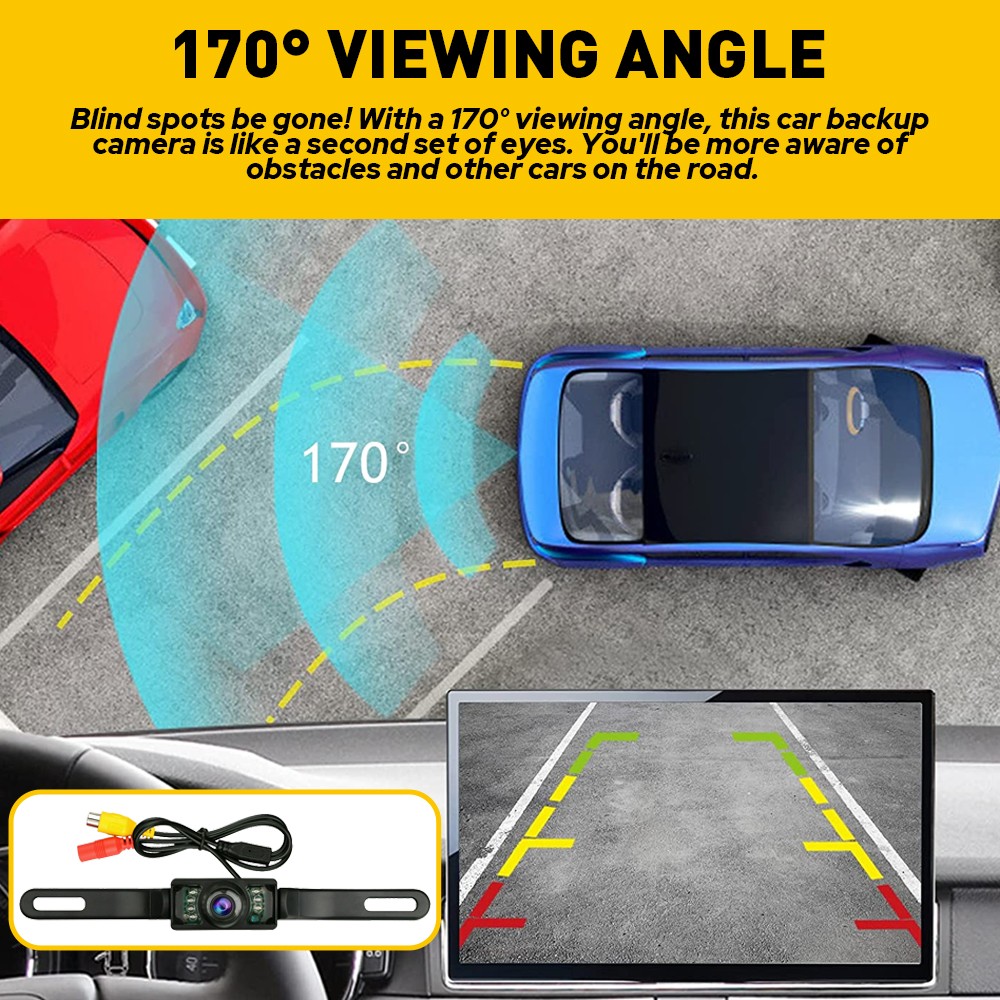Rear View Reverse Backup Camera Parking 170??Wide Angle Night vision Universal
