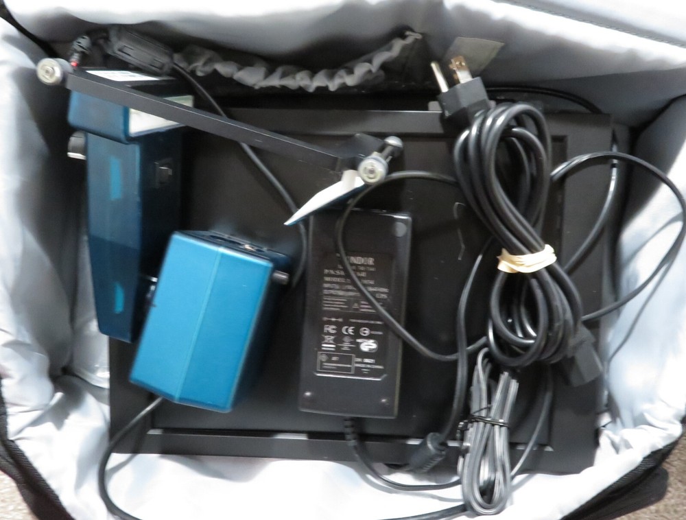 Enhanced Vision Flipper Panel Portable Electronic Low Vision CCTV w/ Case Works
