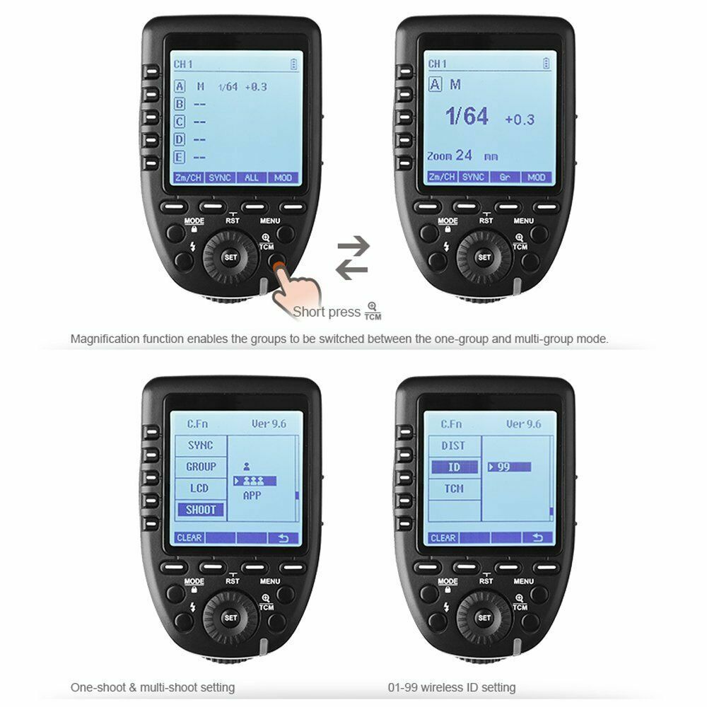 Godox Xpro-S 2.4G TTL LCD Wireless X System Transmitter Trigger For Sony Cameras