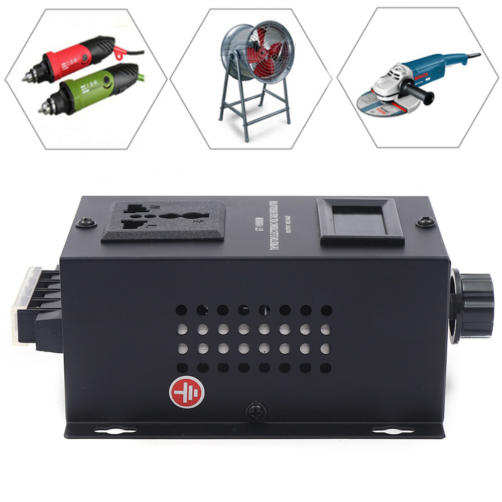 AC 110V 10000W Variable Voltage Regulator Dimmer Motor Speed Controller SCR New