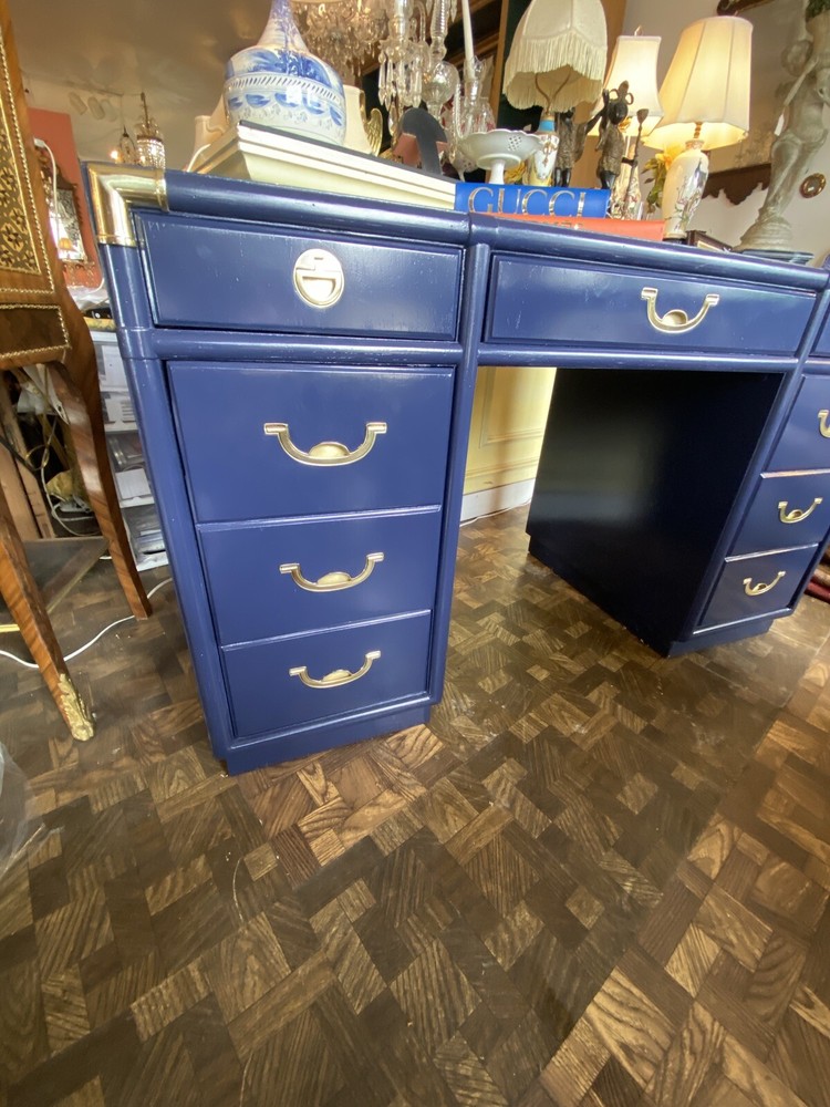 Drexel Campaign Desk Custom Lacquered