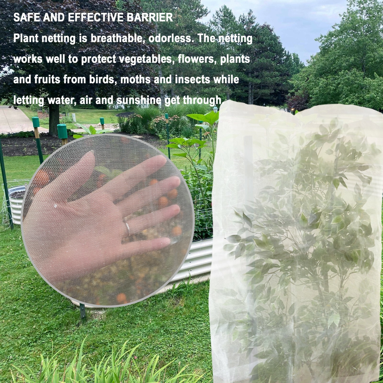 Bird Bug Net Mosquito Net Fine Mesh Screen Fruit Vegetable Citrus Pond/Leaf Net