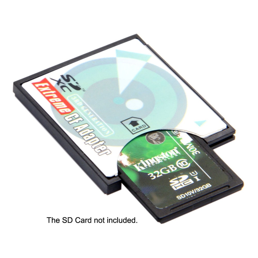 SD SDHC SDXC To CF Compact Flash Memory Card Adapter Reader SD to TF Card