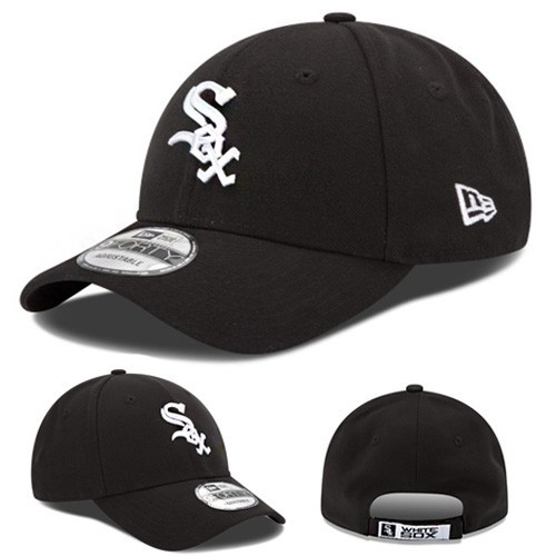 New Era Chicago white Sox 940 Adjustable Hat MLB Black League Basic Cap