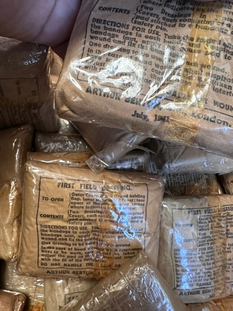 Original New Old Stock WW2 British Army First Aid Field Dressing