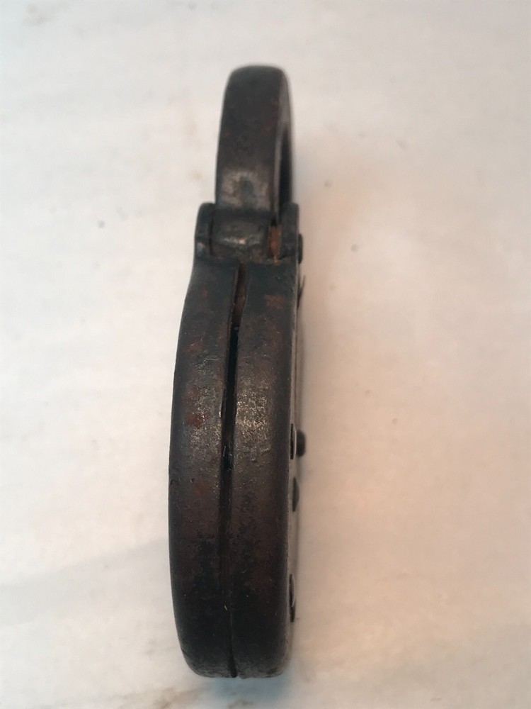 Vintage Antique Eagle Mastodon Eight Lever padlock