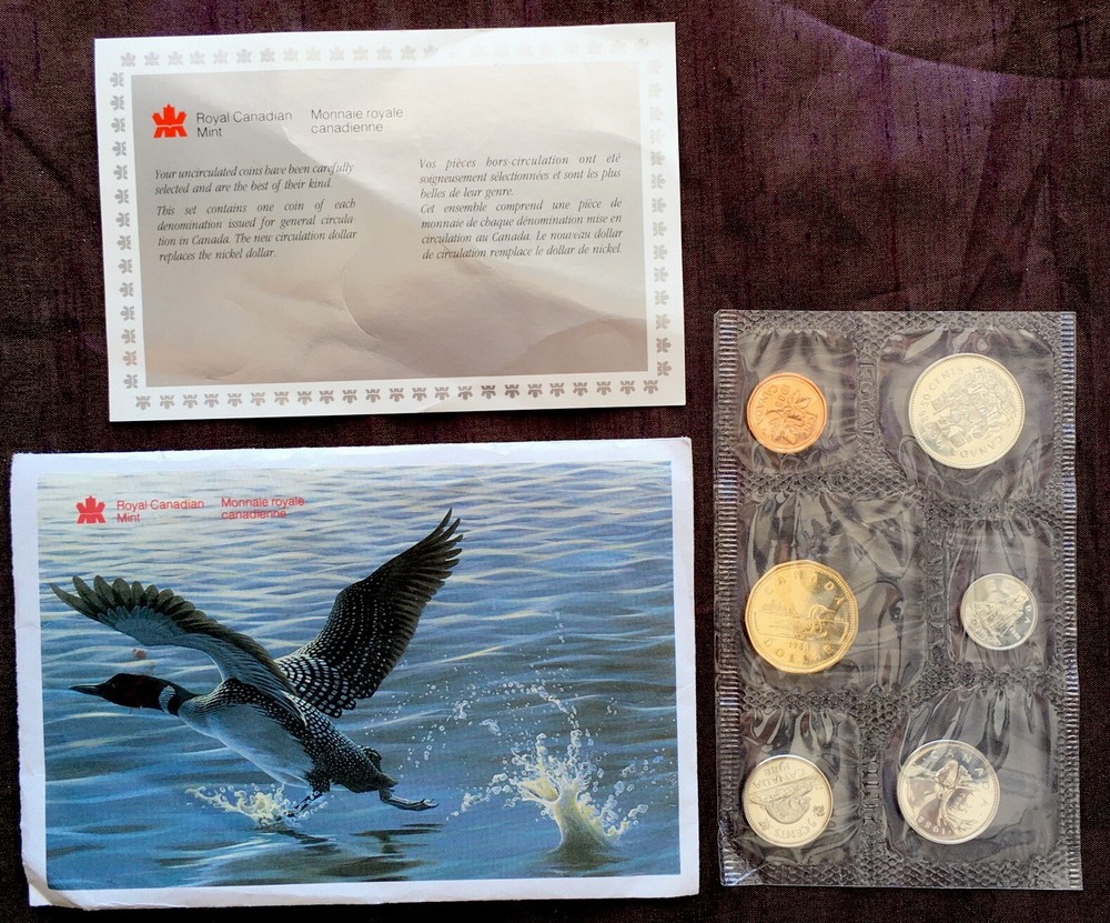 1988 Canada Goose PL/UNC Coin Set