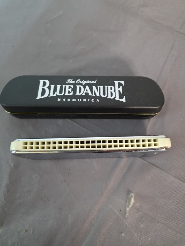 Vintage The Original Blue Danube Harmonica