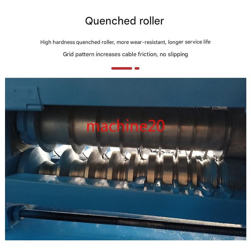 Electric stripping machine for optical fiber and cable