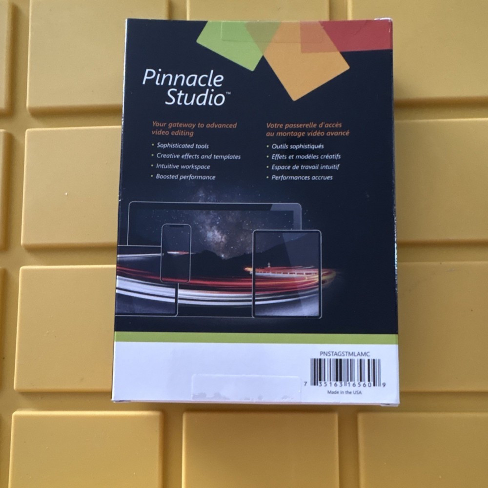 Pinnacle Studio Video Editing Software PNSTAGSTMLAMC