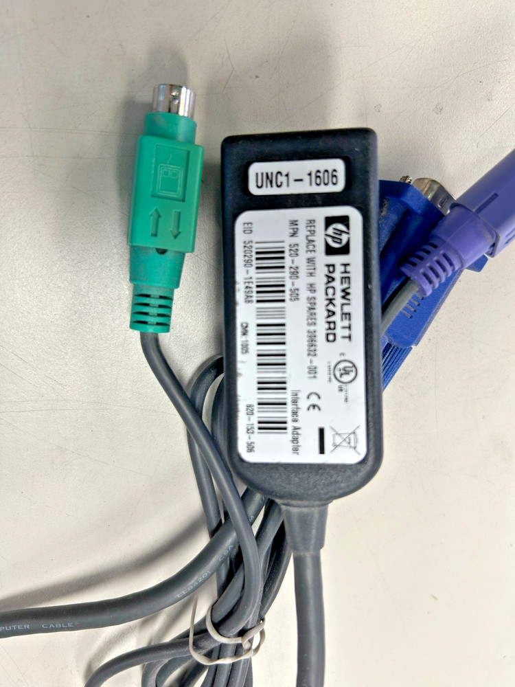 HPE LCD8500 Display/Keyboard Rack mount, KVM Console & Interface switches (Used)