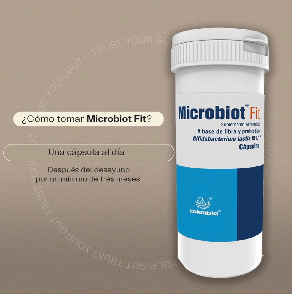 Microbiot Fit | Bifidobacterium Lactis BPL-1 | 30 Cápsules | 1 Month