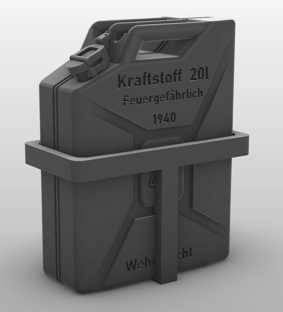 1/16 Scale Battleground WW2 German Jerrycan - Side mount brackets