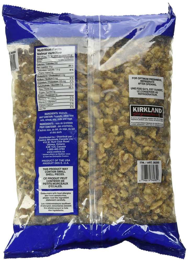 Kirkland Signature Walnuts, 3 Pounds (2 Pack)