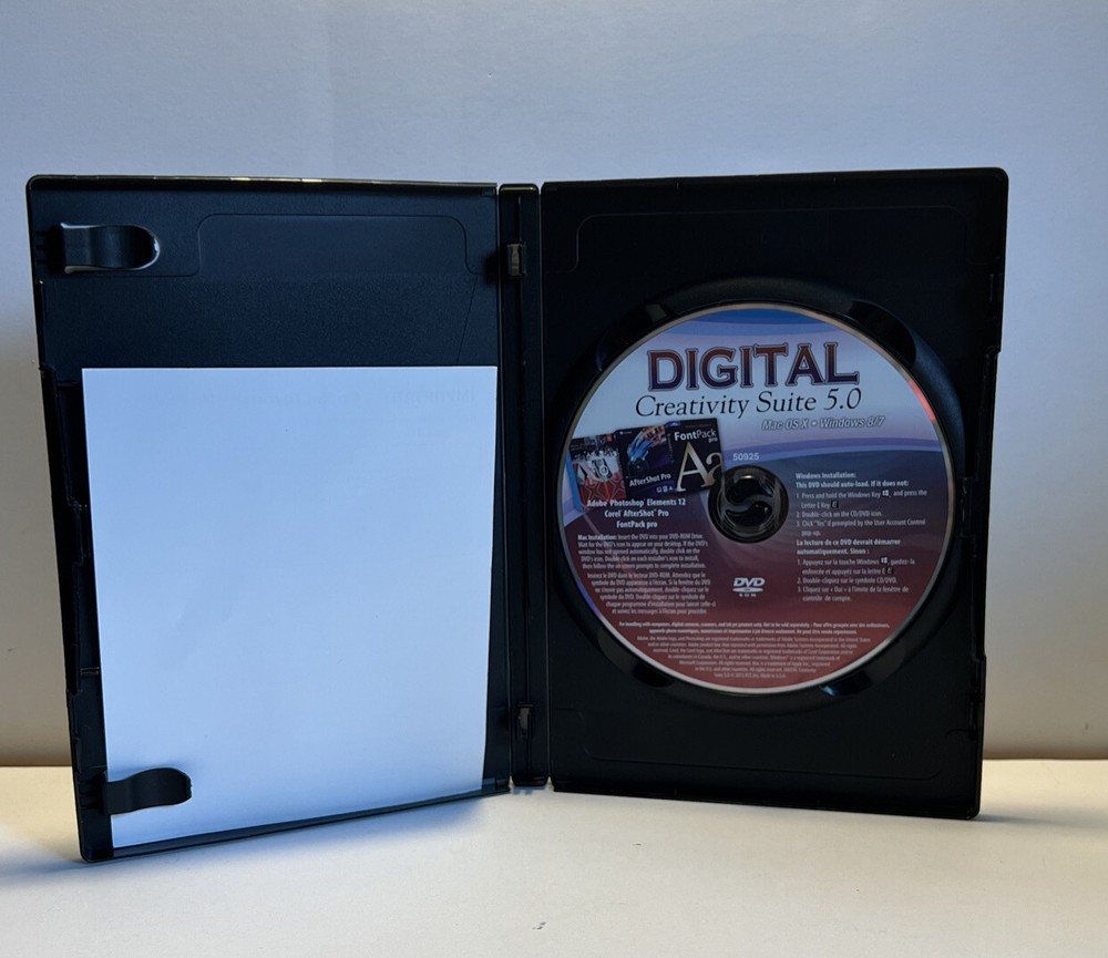 Digital Creativity Suite 5.0 for Mac & PC - DVD Rom with keys