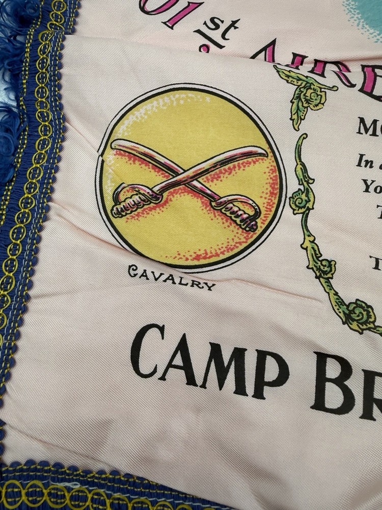 Original WW2 U.S. 101st Airborne Camp Breckenridge KY Pillow Cover Mom & Dad A4A